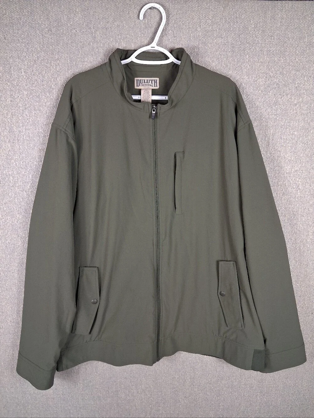 Duluth Trading Co. Negotiator Jacket Mens 3XL Olive Green Workwear Utility Golf
